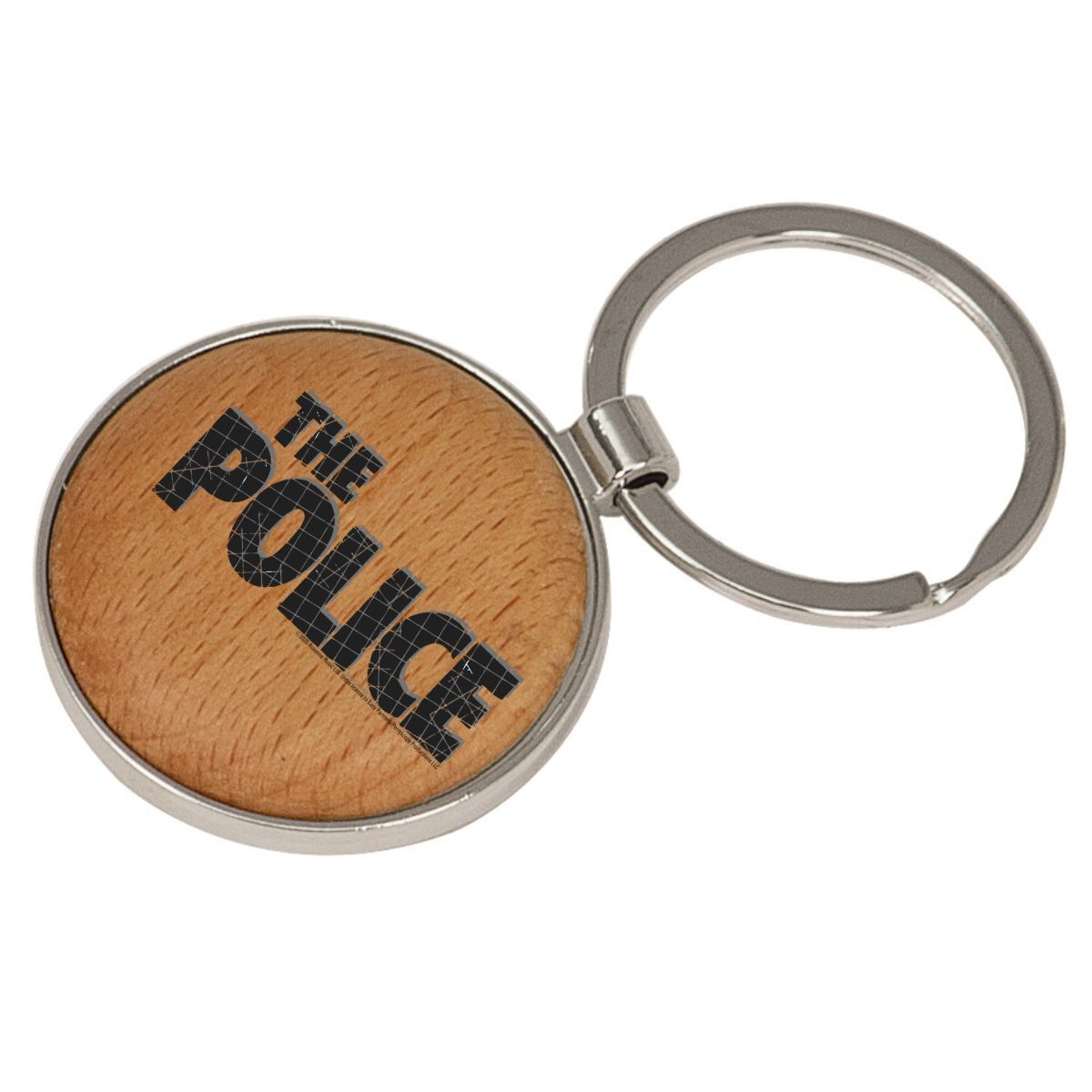 Textured Logo Laser Engraved Maple Keychain