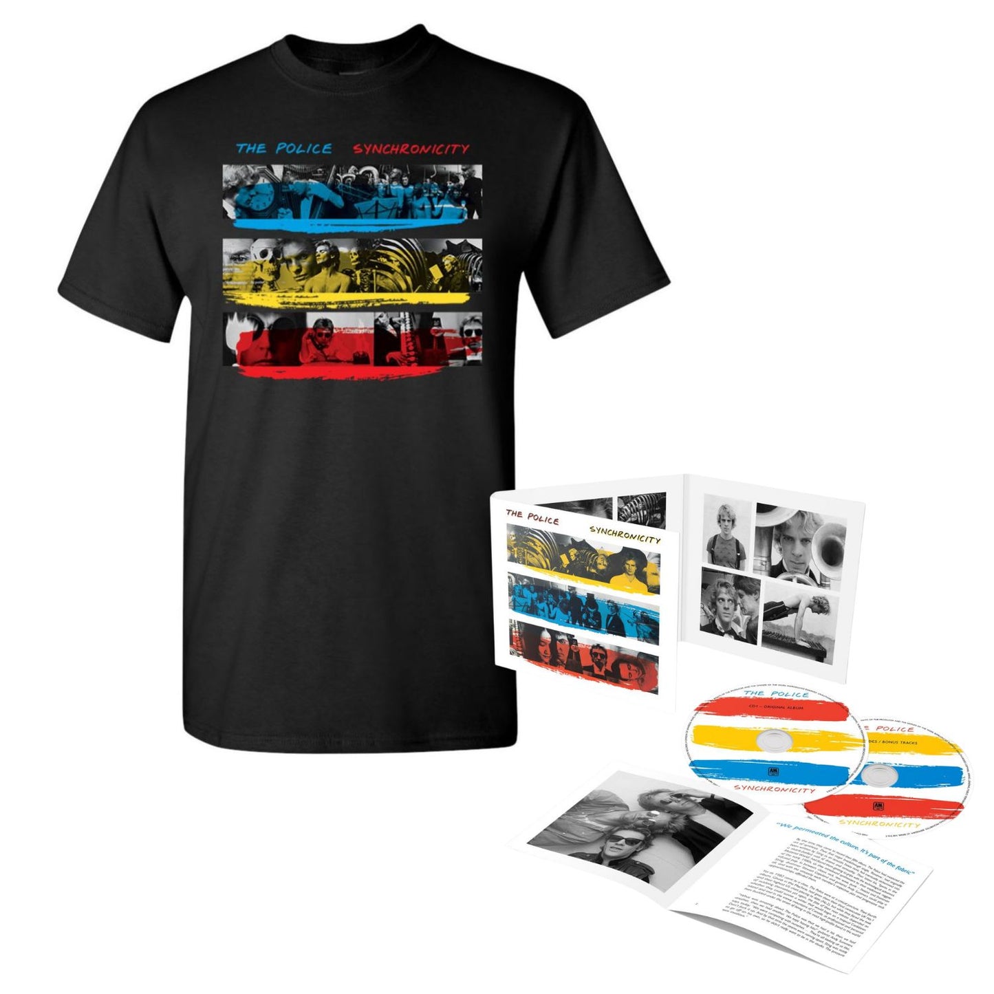 Synchronicity 40 - Deluxe 2CD Box Set & Track List Tee