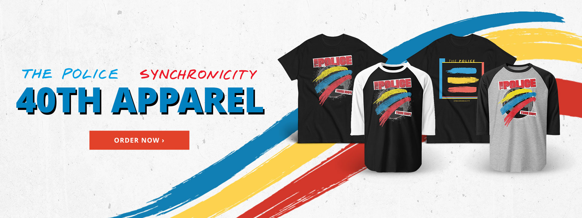 The Police - Synchonicity, 40th anniversary apparel. Shop now.