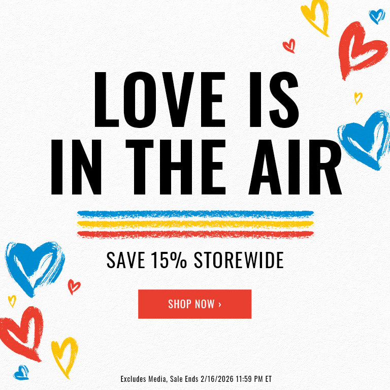 Love is in the air. Save 15% storewide. Shop now. Excludes Media, Sale ends 2/16/2026 11:59 PM ET