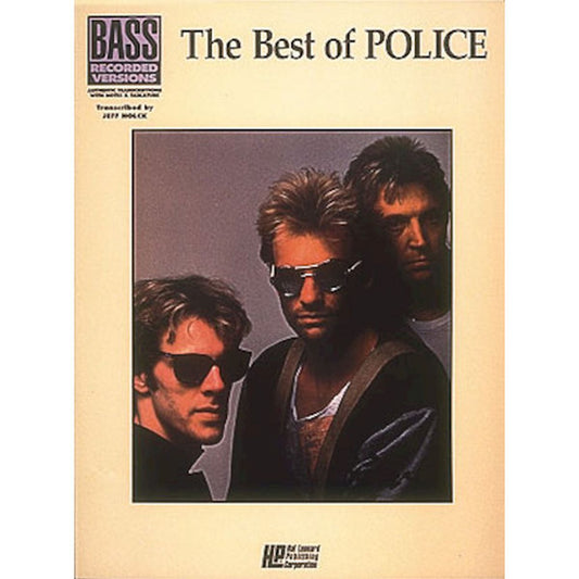 The Best of The Police Bass Recorded Versions Songbook
