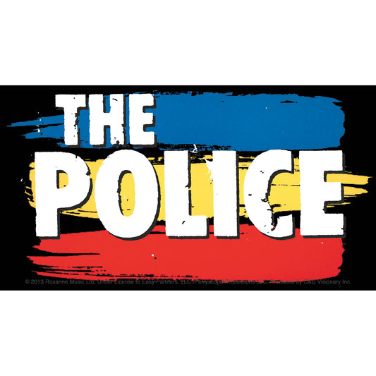 The Police Striped Logo 5.5"x3" Sticker
