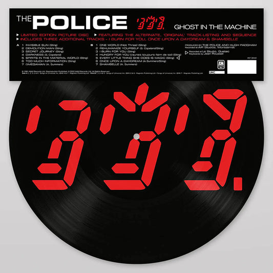 The Police Ghost In The Machine Picture Disc LP - Ltd. Ed.